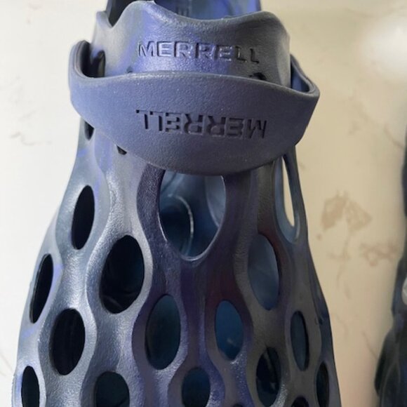 The Merrell Hydro Moc Slip On Dark Blue/Black Waterproof Shoes - Picture 5 of 9
